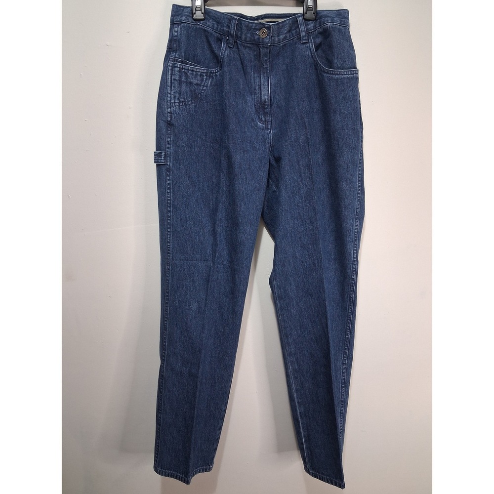 Christopher & Banks Size 8 Dark Wash Denim Jeans Carpenter Style Casual